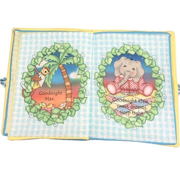 Infant Baby Soft Book Handmade Excellent Condition Bazoople Friends Have 2 Twins - Picture 4 of 7